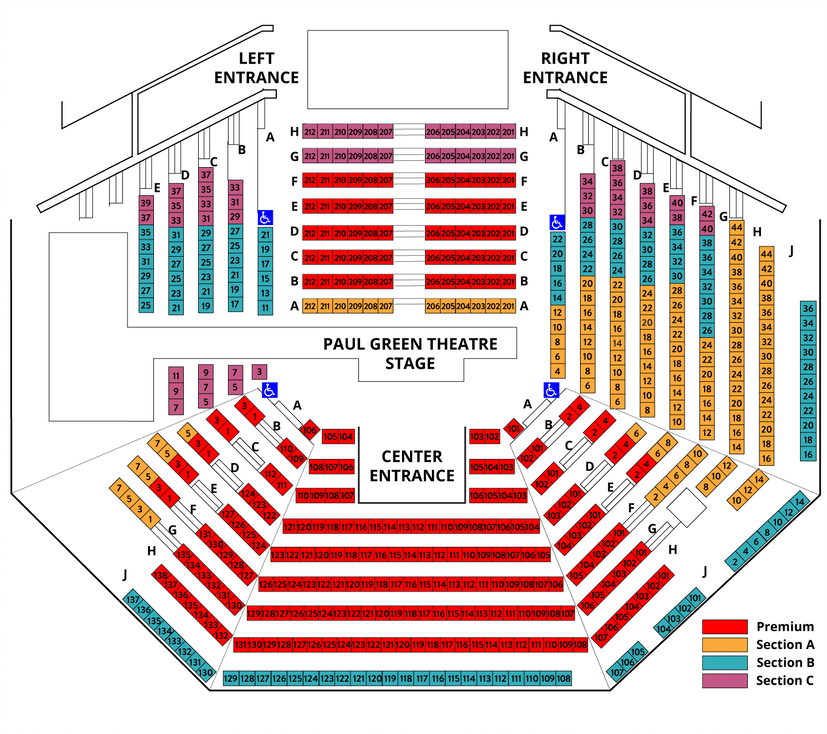 Nc Theatre Seating Chart