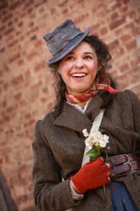 Mia Pinero as Eliza Doolittle in PlayMakers Repertory Company’s production of “MY FAIR LADY” by Alan Jay Lerner & Frederick Loewe. Directed by Tyne Rafaeli. Costume by Andrea Hood. Photo by HuthPhoto.