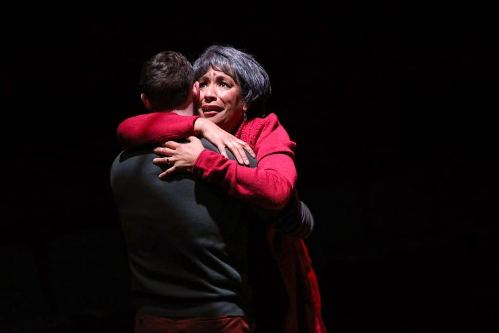 Adam Poole and Kathryn Hunter-Williams in "Dot" by Colman Domingo. Directed by Nicole A. Watson. Photo by HuthPhoto.