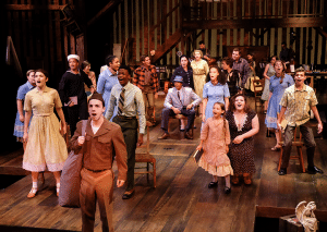 The cast of "Bright Star" at PlayMakers. (HuthPhoto)