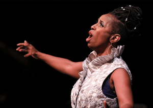 Yolana Rabun as Nina Simone in "No Fear and Blues Long Gone: Nina Simone" by Howard L. Craft (HuthPhoto)