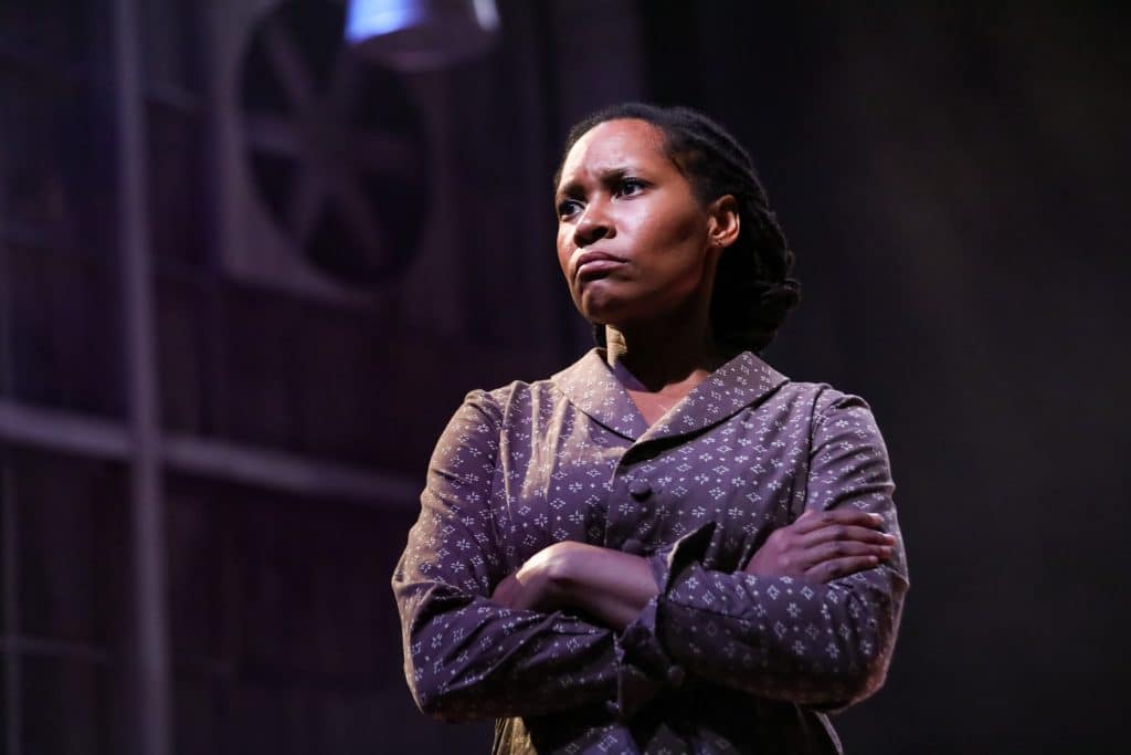 Tia James as Hannah in Nambi E. Kelley’s “Native Son” at PlayMakers Repertory Company. (HuthPhoto)