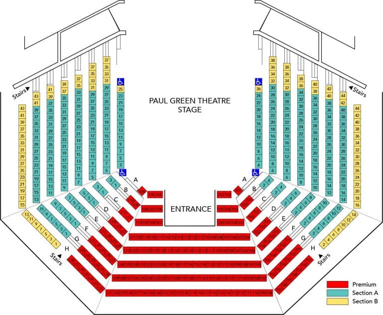 Seating Chart | PlayMakers Repertory Company